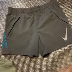 Nike Dri-FIT グレーショーツ サイドロゴ