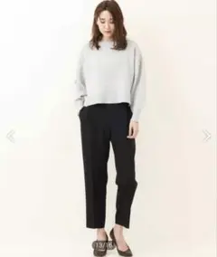 【MICHELKLEIN】Comfortシリーズ リラックステーパードパンツ M