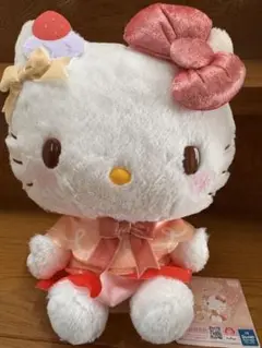 【新品】ハローキティ きらきらおやつタイムBIGぬいぐるみ