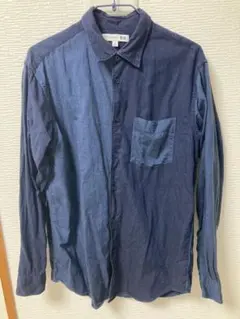 ユニクロ　JW ANDERSON Mサイズ 長袖シャツ ダークブルー