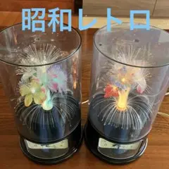 《昭和レトロ》ファイバーライト　ライト　時計　HOUSHO ２個セット
