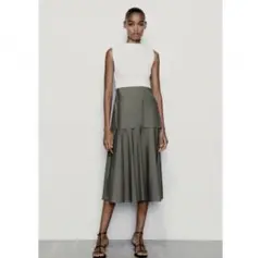 ZARA マッチングポケット付きワンピース