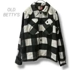 【オールドべティーズ】OLD BETTY'S ジャケット ブロックチェック 白黒