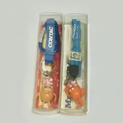 コンタック ノベルティ 2個 セット キーホルダー ストラップ カラビナ付き