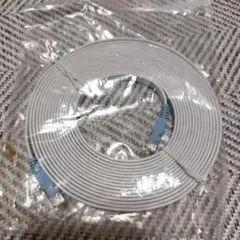 ホワイト LANケーブル RJ45 コネクタ
