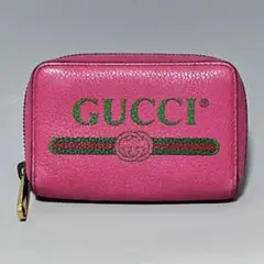 GUCCI グッチ 496319 レザーグッチプリント コインケース