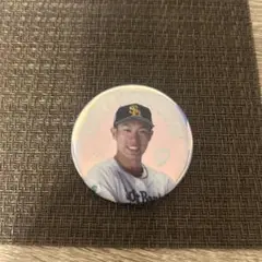 柳田悠岐 オーロラ缶バッジ 9 ソフトバンクホークス