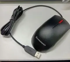 【未使用】lenovo マウス 有線 ブラック