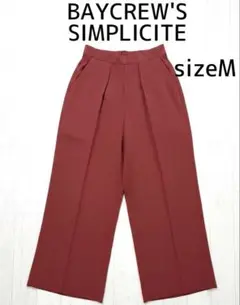 BAYCREW'S SIMPLICITE レッド パンツ M 嬉しいウエストゴム
