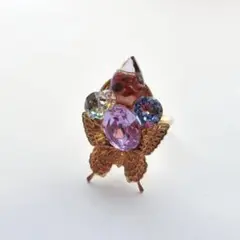 孔雀洞雑貨舗　蝶のリング