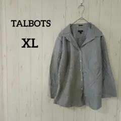 TALBOTS【XL】シワになりにくい長袖シャツ 綿100%✨US古着