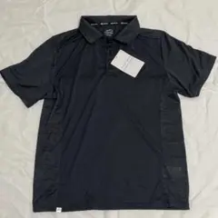 【新品】ワークマンFindOutマッピングメッシュ半袖ポロシャツ　ブラック杢　M