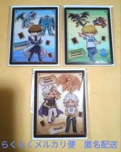 遊戯王　アクリルカード　海馬＆城之内＆マリク＆闇マリク　セット