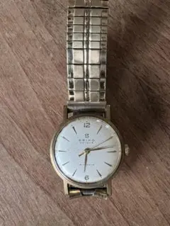 【超希少】SEIKO unique Sマーク　不動品ジャンク時計 黒 ステンレス image.jpg