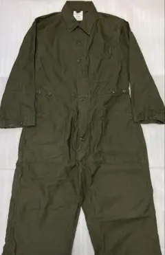 米軍放出品　80s コットンサテン カバーオール　TYPE1 ヴィンテージ　L