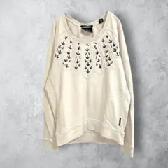 【MAISON SCOTCH メゾンスコッチ】レースアップ　トレーナー　ゆったり