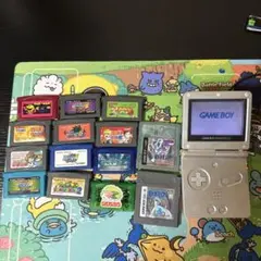 ゲームボーイアドバンス SP シルバー 本体とカートリッジ