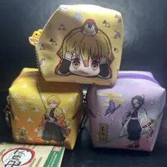 鬼滅の刃 ポーチ ガチャ キーホルダー 胡蝶しのぶ＆我妻善逸×2 セット