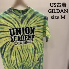 【フォロー割】US古着 GILDAN タイダイ Tシャツ 片面プリント Mサイズ