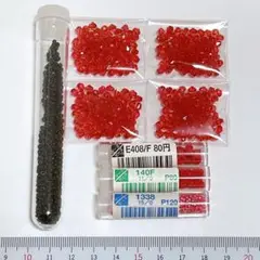 B01 MIYUKI ビーズセット 赤 レッド 黒 ブラック