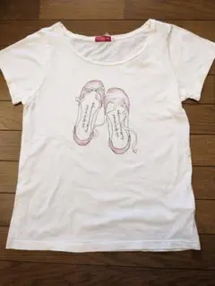 美品★バレエシューズ イラスト トップス Tシャツ Mサイズ