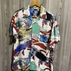m5 SURF BRAND Originalアート系開襟アロハシャツ