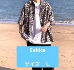 Sakka サッカ Nosiijatdnヒョウ柄 半袖シャツ　五部袖