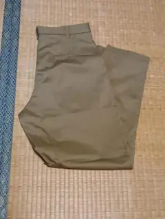 無印良品 ストレッチチノタックワイドパンツ カーキ