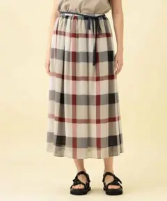 【新品タグ付き】クレストブリッジ チェック柄ロングスカート レディースM