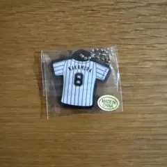 千葉ロッテマリーンズ　中村奨吾選手のミニユニホームラバーキーホルダー
