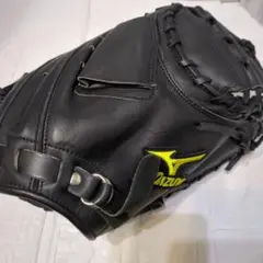 超希少　当時物　MIZUNO　ワールドウィン　一般軟式用　キャッチャーミット MIZUNO - 希少品！ 旧ミズノ キャッチャー ミット 捕手 オレンジ