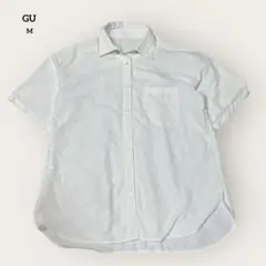 GU ベーシック クリーン オフィスカジュアル ナチュラル 半袖シャツ
