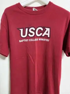 アメリカ古着　GILDAN USCA Baptist レッド