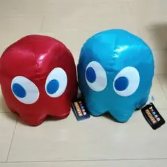 パックマン 　ゴースト　光沢ぬいぐるみ　２個セット　タグ付き