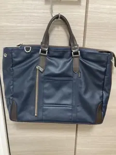 EVERWIN ネイビー ビジネスバッグ