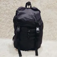 マーガレットハウエル M.H.L リュック バッグパック ナイロン フラップ 黒