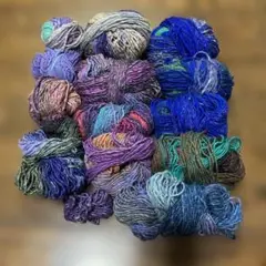 野呂英作毛糸　シルク混　404g