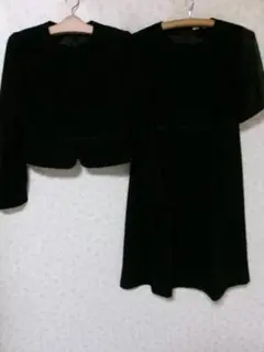98285　ELSALITA　礼服　ワンピース・ジャケット　黒　９