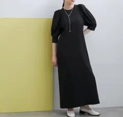 ✨美品✨ ADAM ET ROPE’ バックコンシャス 黒ワンピース FREE