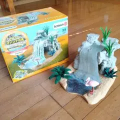 シュライヒ　サバンナの滝　フラミンゴ　ジオラマ サバンナの滝 サバンナの川 Schleich | もののけ姫のフィギュア日記