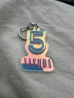 千葉ロッテマリーンズ　安田　YASUDA 5 オーロラキーホルダー