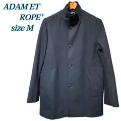 ADAM ET ROPE’　サーモライトレイズドネックコート ネイビーM