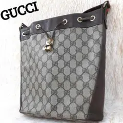 【極美品】グッチ ショルダーバッグ GGスプリーム シェリーライン バケツ 金具
