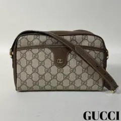 2210-9|美品|グッチ GGスプリーム ショルダーバッグ 本革×PVC