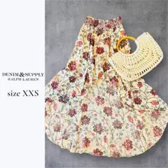 RALPH LAUREN DENIM & SUPPLY 花柄ロングスカートXXS
