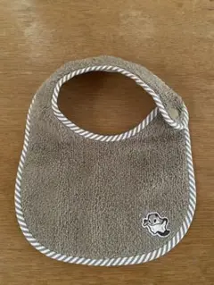 手作りベビータオルスタイ　モモンガ刺繍