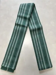 緑色 献上柄　角帯