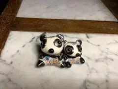 ⭕️⭕️【新品】スペイン陶芸 タイルアート作家 船戸あやこさん パンダ オブジェ⭕️⭕️