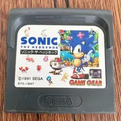 起動確認済み　Sonic the Hedgehog ゲームギア用ソフト