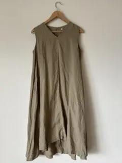 無印良品　麻100% ワンピース